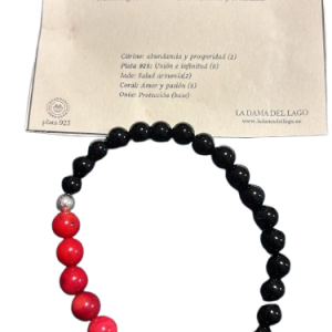 Pulsera Año Nuevo 2025 con Minerales Naturales y Plata 925